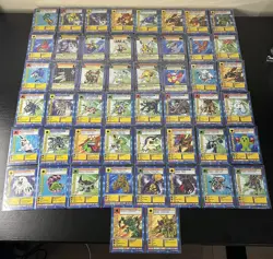 Digimon Trading Card Lot of 50 Cards Vintage From 1999 2000 2001! - Image 1