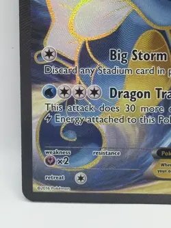 Kingdra EX Fates Collide Holo Full Art Ultra Rare Pokemon TCG Card 122/124 NM - Image 5