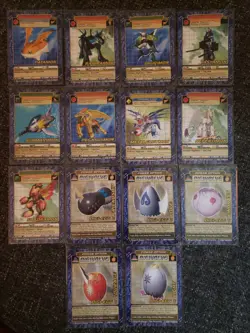 14 Vintage Digimon CCG Battle Series 3 Card Lot Metalgreymon Nefertimon Patamon+ - Image 1