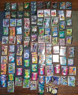 Lot Of 154 Cards RARE 1999 Digimon Data Mini Cards Includes Holos - Image 1