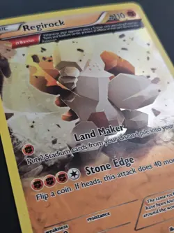 Pokemon Regirock TCG Card XY49 Promo Landmaker Stone Edge Holo Rare - Image 2