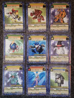 Complete Vintage Digimon Battle Series 3 Street Starter 1 Card Set Wargreymon ++ - Image 3
