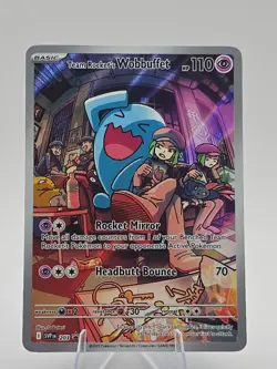 Team Rocket's Wobbuffet 203 Sv: Scarlet & Violet Promo Cards Holo - Image 1