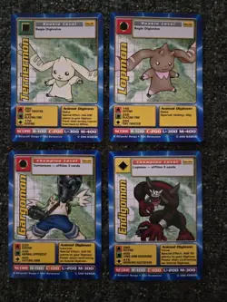Complete Vintage 12 Card Digimon Movie Promo Set Diaboromon Terriermon Lopemon + - Image 2