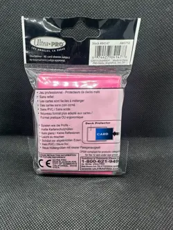 Ultra Pro Non-Glare Pro-Matte 50ct Card Sleeves Standard 66mm x 91mm Pink - Image 2