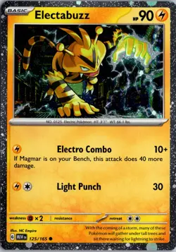 Electabuzz - (Cosmos Holo) Holo Promo Miscellaneous Cards & Products 125/165 NM - Image 1