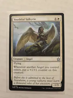 Youthful Valkyrie - Foundations - LP - Uncommon - Creature - MTG Magic - Image 1