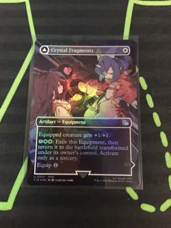 MTG Magic The Gathering Crystal Fragments Foil FIN Borderless Artifact Commander - Image 1