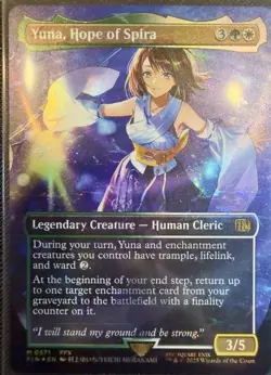 Yuna, Hope of Spira (Borderless) (Chocobo Track Foil) Final Fantasy Foil - Image 1