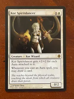 MTG Magic the Gathering Kor Spiritdancer Rise of the Eldrazi NM - Image 1