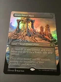 MTG Double Masters #371 Urza's Power Plant Borderless Foil NM - Image 1