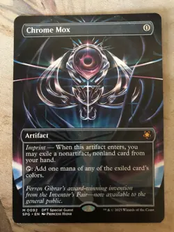 Mtg Chrome Mox (Borderless) Aetherdrift - Image 1