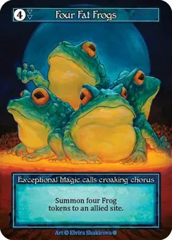 Sorcery: Contested Realm Four Fat Frogs Exceptional Foil NM (GT) - Image 1