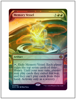 1x Memory Vessel, The Big Score OTJ, Showcase Art Foil, MTG NM - Image 1