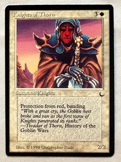 Knights of Thorn - Magic the Gathering MTG The Dark -Near Mint- Free Shipping! - Image 1