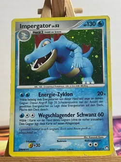 Impergator 8/123 Geheimnisvolle Schatze Holo Deutsch VG Pokemon - Image 1