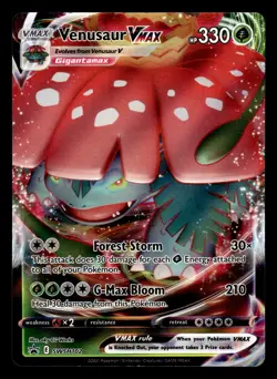 Venusaur VMAX SWSH102 Ultra Rare Black Star Promo Pokemon Card - Image 1