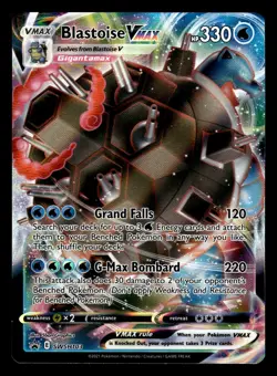 Blastoise VMAX SWSH103 Ultra Rare Black Star Promo Pokemon Card - Image 1