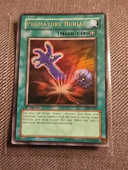 YuGiOh! Premature Burial Pharaoh's Servant PSV-037 1st Edition Mp - Image 1