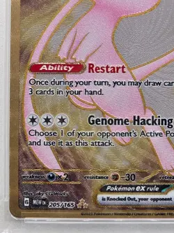 2023 Pokemon Mew ex Full Art 151 UPC Gold Metal Promo Card 205/165 PSA 10 GEM MT - Image 4