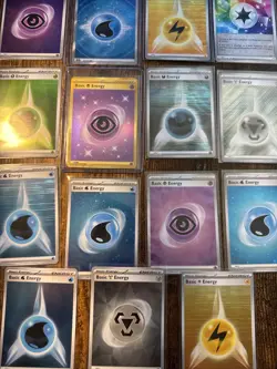 Lot of 15 Pokemon Cards ENERGY Assorted Sets Various Mint 15X All HOLOS Swirl - Image 1
