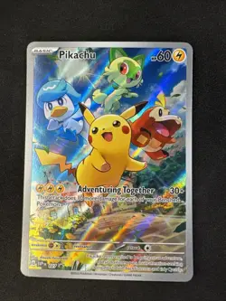 Pikachu 027 Sv: Scarlet & Violet Promo Cards Holo Pokemon - Image 1