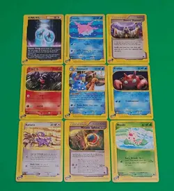 Pokemon TCG Lot of 9 E-Reader Series Cards Aquapolis Expedition Skyridge 1 Rare - Image 2