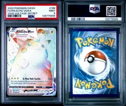 Pikachu VMAX (Secret) 188/185 - Vivid Voltage Holo Pokemon TCG Card - PSA 9 - Image 3