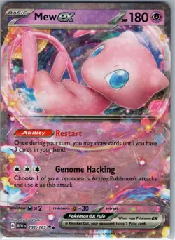 Mew ex 151/165 Double Rare Pokemon Card SV: Scarlet & Violet 151 LP - Image 1