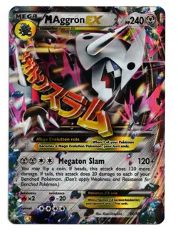 Pokemon Card: M Mega Aggron EX 94/160 XY Primal Clash Set Ultra Rare! NM - Image 1