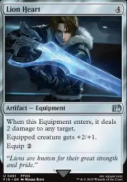 Lion Heart Final Fantasy (FIN) 261 MTG Foil NM - Image 1