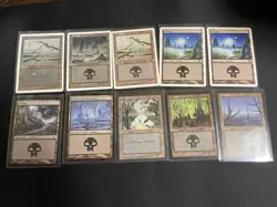 MtG X10 Swamp Magic The Gathering Land. Revised Ice Age Urza’s Saga Odyssey - Image 1