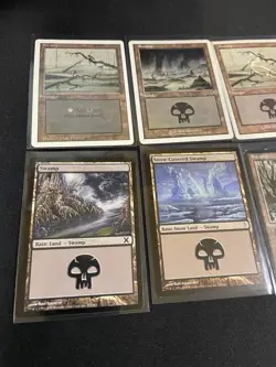 MtG X10 Swamp Magic The Gathering Land. Revised Ice Age Urza’s Saga Odyssey - Image 2