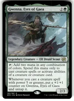 MTG - Gwenna, Eyes of Gaea The Brothers' War Regular Rare #185 NM - Image 1