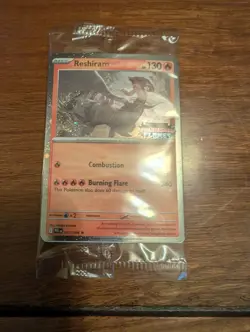 2025 Pokemon Phantasmal Flames Barnes & Noble Promo Stamped Reshiram 17 - SEALED - Image 1