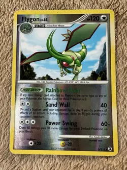 2009 Pokemon TCG Rising Rivals Flygon Reverse Holo 5/111 MP Lv.65 HP120 - Image 1