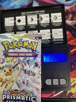 Pokemon Prismatic Evolutions Booster Pack -HEAVY 22.48g- Possible Demi/God Pack! - Image 1