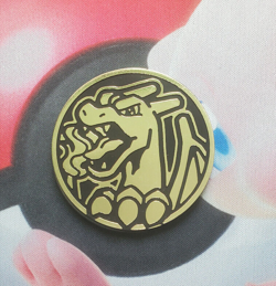 Pokemon Charizard Promo Gold Coin TCG Sword & Shield Astral Radiance Jumbo - Image 1