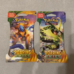 Pokemon TCG New Sealed XY Roaring Skies Sleeved Booster Packs. 2 Sleeved Packs - Image 1