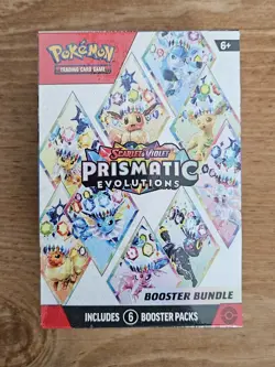 Scarlet Violet Prismatic Evolutions Booster Bundle Pokemon TCG (Factory Sealed) - Image 1