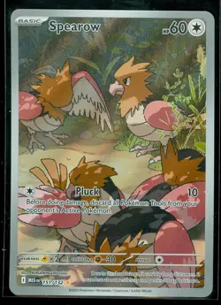 Pokemon SPEAROW 151/132 - Mega Evolution - ILLUSTRATION RARE - MINT - Image 1