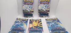 Five Sealed Pokemon Silver Tempest Booster Packs Factory Sealed New - Image 1