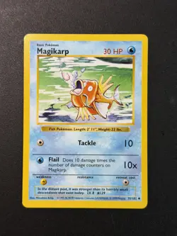 Magikarp 035/102 Base Set (Shadowless) Regular Pokemon TCG Wizards - Image 1