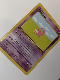 Pokemon TCG Slowpoke Fossil 55 Regular 1st Edition Common - Image 1