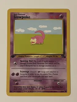 Pokemon TCG Slowpoke Fossil 55 Regular 1st Edition Common - Image 2