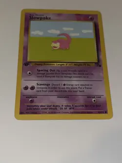 Pokemon TCG Slowpoke Fossil 55 Regular 1st Edition Common - Image 3