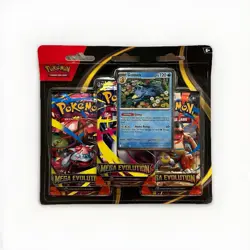 *NEW* Pokemon TCG Mega Evolution Golduck Triple Blister Pack *FACTORY SEALED* - Image 1
