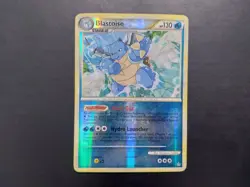 Pokemon - Blastoise 13/95 Rare Reverse Holo Heart Gold Soul Silver: Unleashed - Image 1