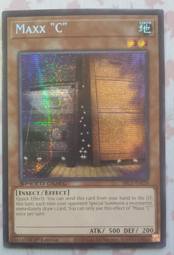 Maxx "C" (Secret Rare) SBC2-ENI28 1st Edition Yugioh Speed Duel TCG - Image 1