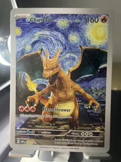 Starry Night (Charizard) Pokemon x Van Gogh Black Star Promo ACG Art Card - NM - Image 1